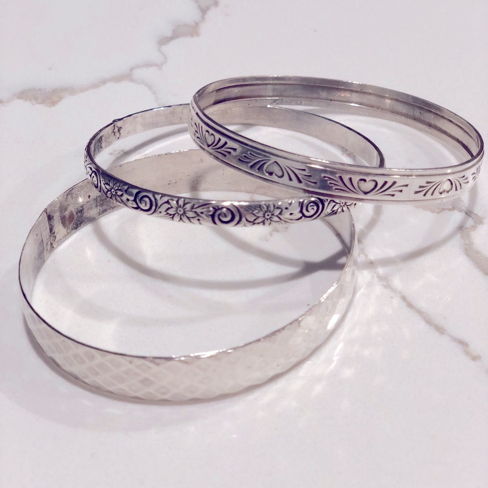 Vintage Silver Bangles